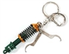 Tein Coilover Key Chain, Green/Gold