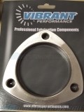 Vibrant 3in 3-Hole Stainless Exhaust Flange