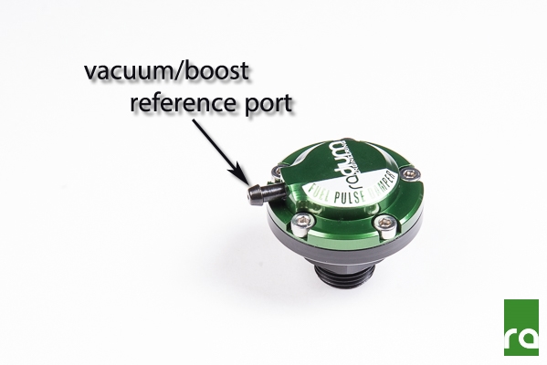 Radium 20-0777 FPD-XR Direct Mount Fuel Pulse Damper Kit -8AN ORB, Black Aluminum, E85 Ready