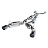 HKS Dual Hi-Power Stainless Catback Exhaust with Titanium Tips for Infinity G37, 2008-15